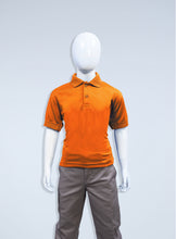 Load image into Gallery viewer, Children&#39;s Orange Polyester Polo
