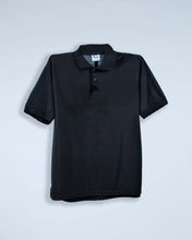 Load image into Gallery viewer, Men&#39;s Black Polyester Polo
