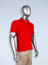 Load image into Gallery viewer, Men's orange pique polo