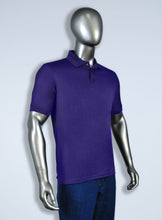 Load image into Gallery viewer, Mens purple polyester polo 
