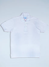 Load image into Gallery viewer, Men&#39;s White Pique Polo Shirt
