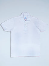 Load image into Gallery viewer, Men's White Pique Polo Shirt