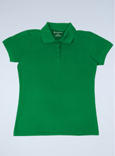 Load image into Gallery viewer, Women's Kelly Green Pique Polo
