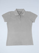 Load image into Gallery viewer, WoMens gray polyester polo 
