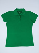 Load image into Gallery viewer, WoMens kelly green polyester polo