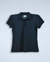 Load image into Gallery viewer, WoMens navy blue polyester polo