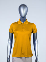 Load image into Gallery viewer, WoMens orange polyester polo