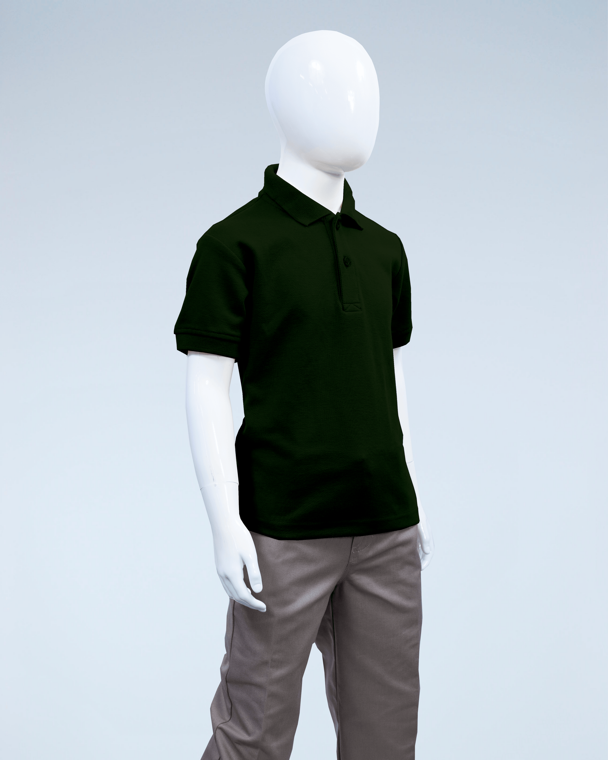 Children's Forest Green Pique Polo Shirt – Duratex Apparel
