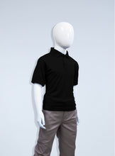 Load image into Gallery viewer, Children&#39;s Black Polyester Polo
