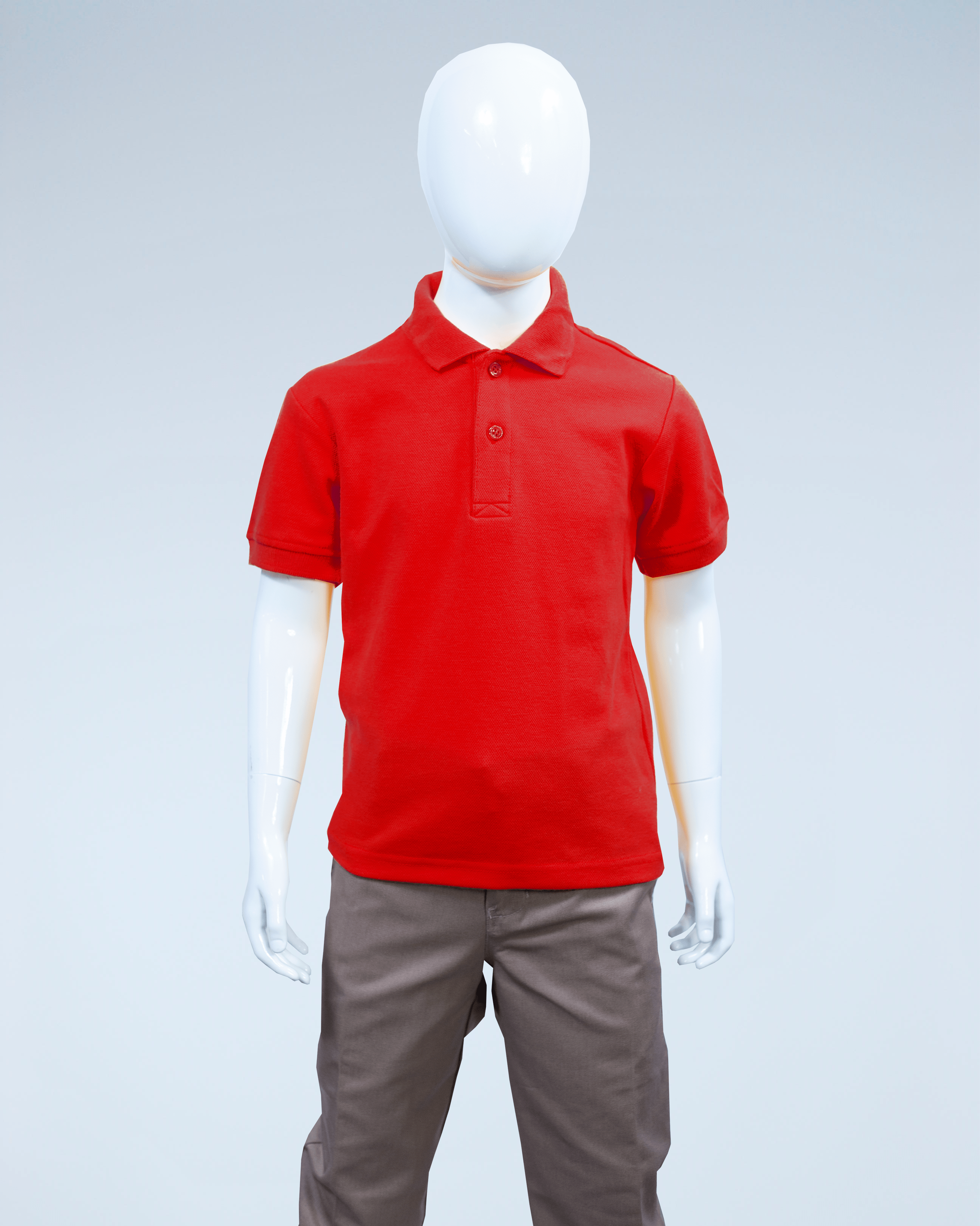 Red polo store shirt kids