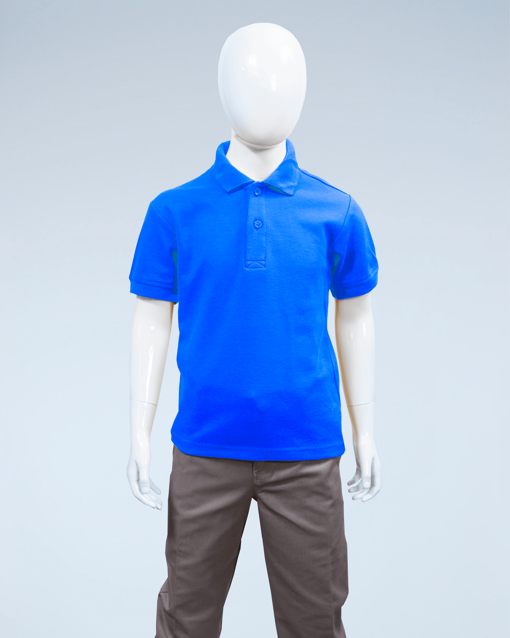 Children s Royal Blue Pique Polo Shirt