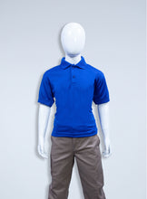 Load image into Gallery viewer, Children&#39;s royal blue polyester polo
