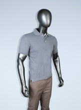 Load image into Gallery viewer, Mens gray pique polo -1
