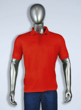 Load image into Gallery viewer, Men&#39;s orange polyester polo
