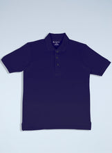 Load image into Gallery viewer, Mens purple pique polo 

