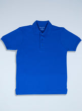 Load image into Gallery viewer, Mens royal blue pique polo
