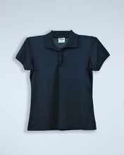 Load image into Gallery viewer, WoMens navy blue polyester polo 
