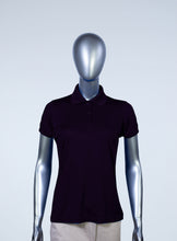 Load image into Gallery viewer, Womens purple pique polo
